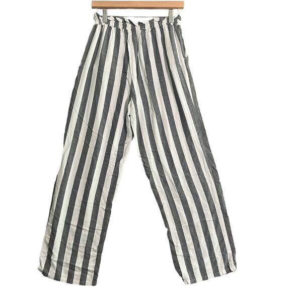 American Eagle Womens Pants Size Small Blue White Striped Pull On Elastic Waist - Picture 5 of 9